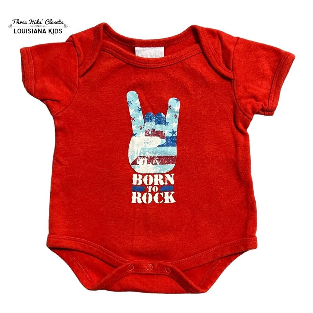 Bon Bebe 0-3m Born To Rock Music Bodysuit